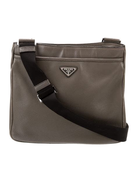 Prada vitello daino messenger bag